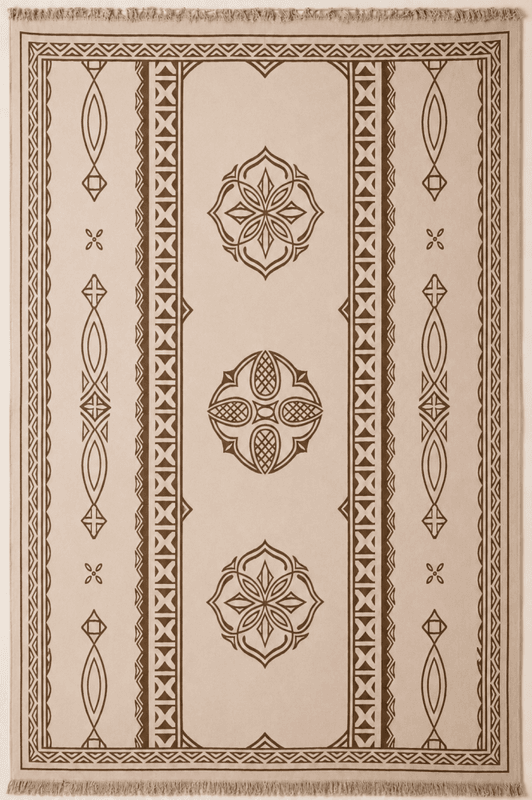 Aimi of Sapmi Golvmatta Hearva Beige/Ljusbeige 3x2m